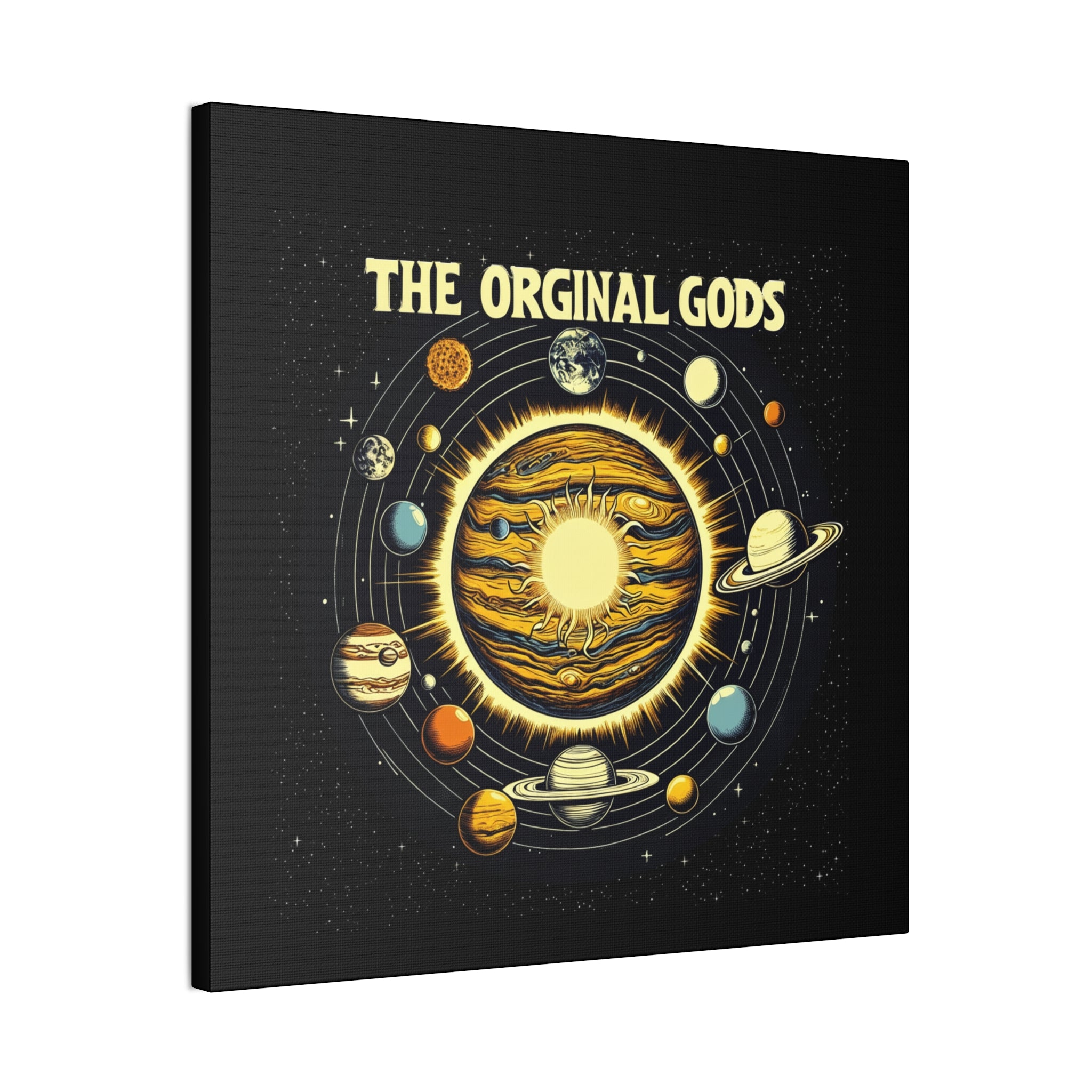 "The Original Gods" Canvas Wall Art — Classic Planetary Picture