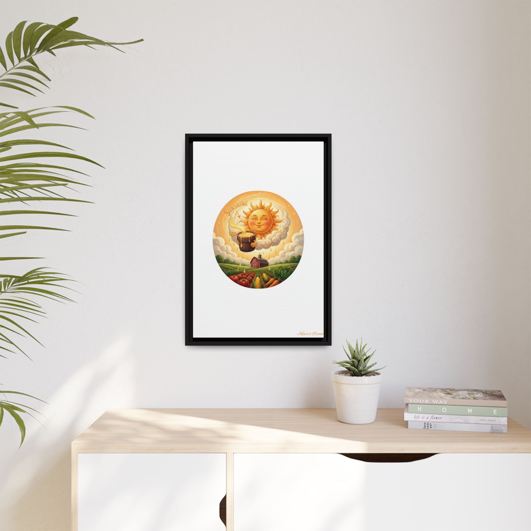Sun Drip-Framed Matte Picture