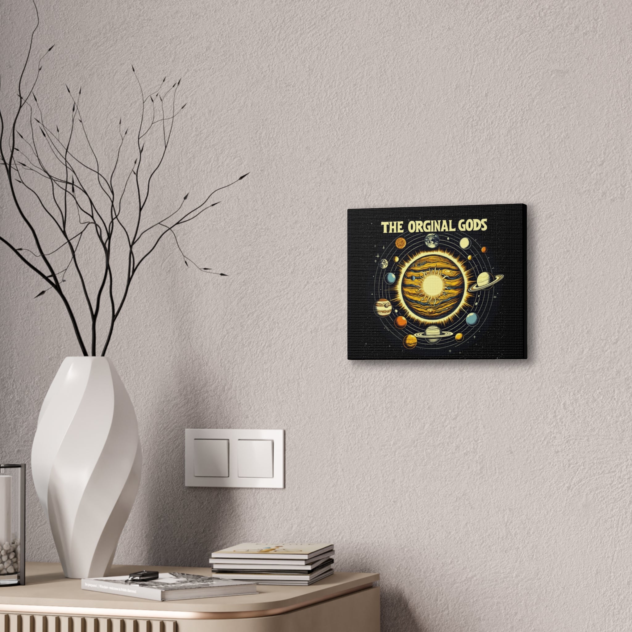 "The Original Gods" Canvas Wall Art — Classic Planetary Picture