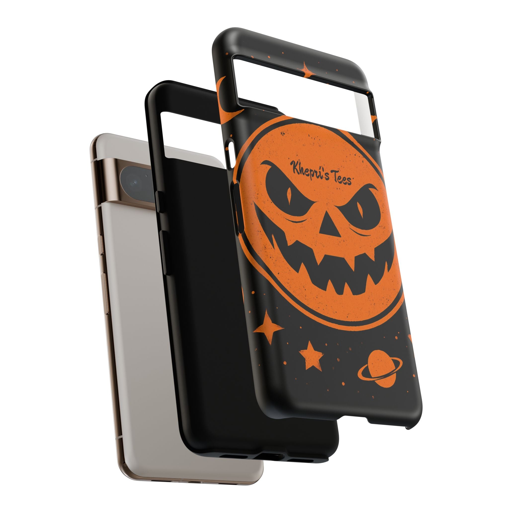 Halloween Phone Case, Spooky Cell Phone Cover, Tough Case for Halloween Lovers, Galaxy Print Phone Accessory, Kids & Adults Gift