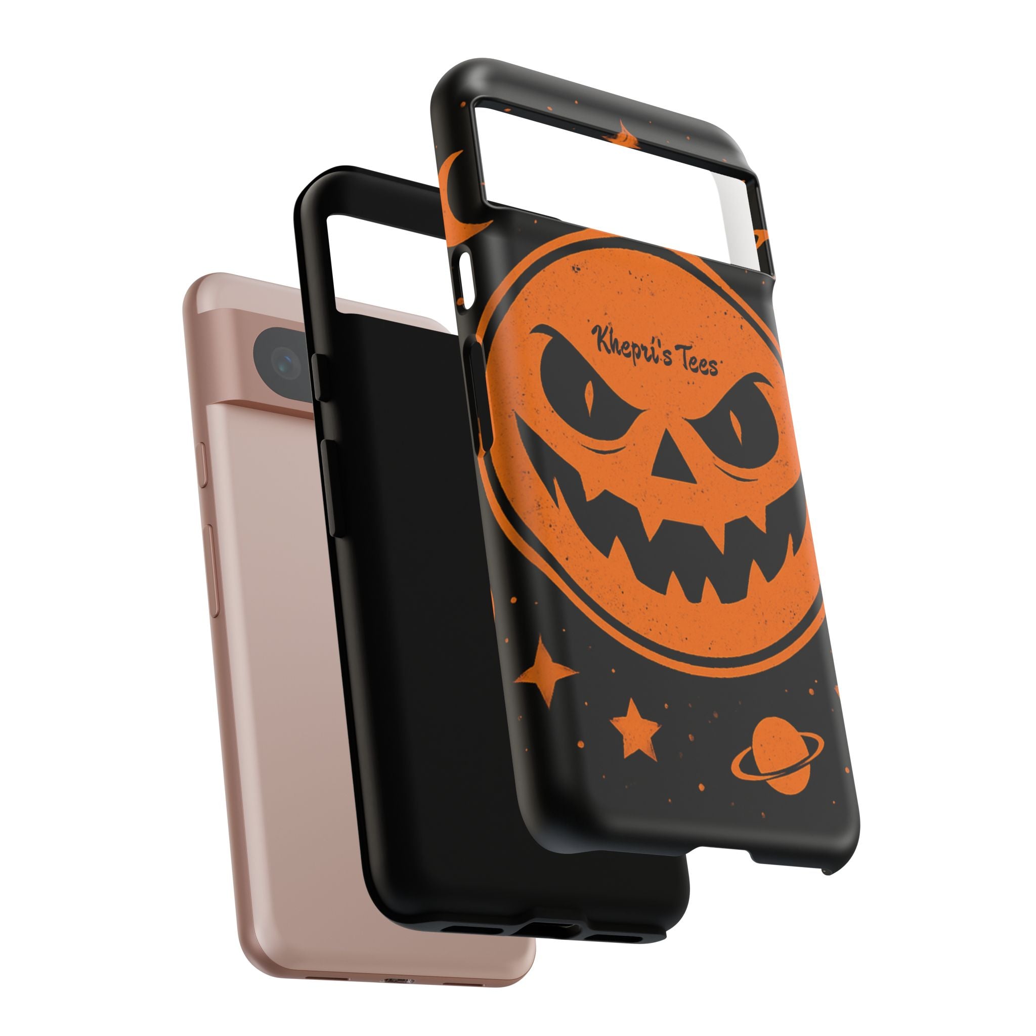 Halloween Phone Case, Spooky Cell Phone Cover, Tough Case for Halloween Lovers, Galaxy Print Phone Accessory, Kids & Adults Gift