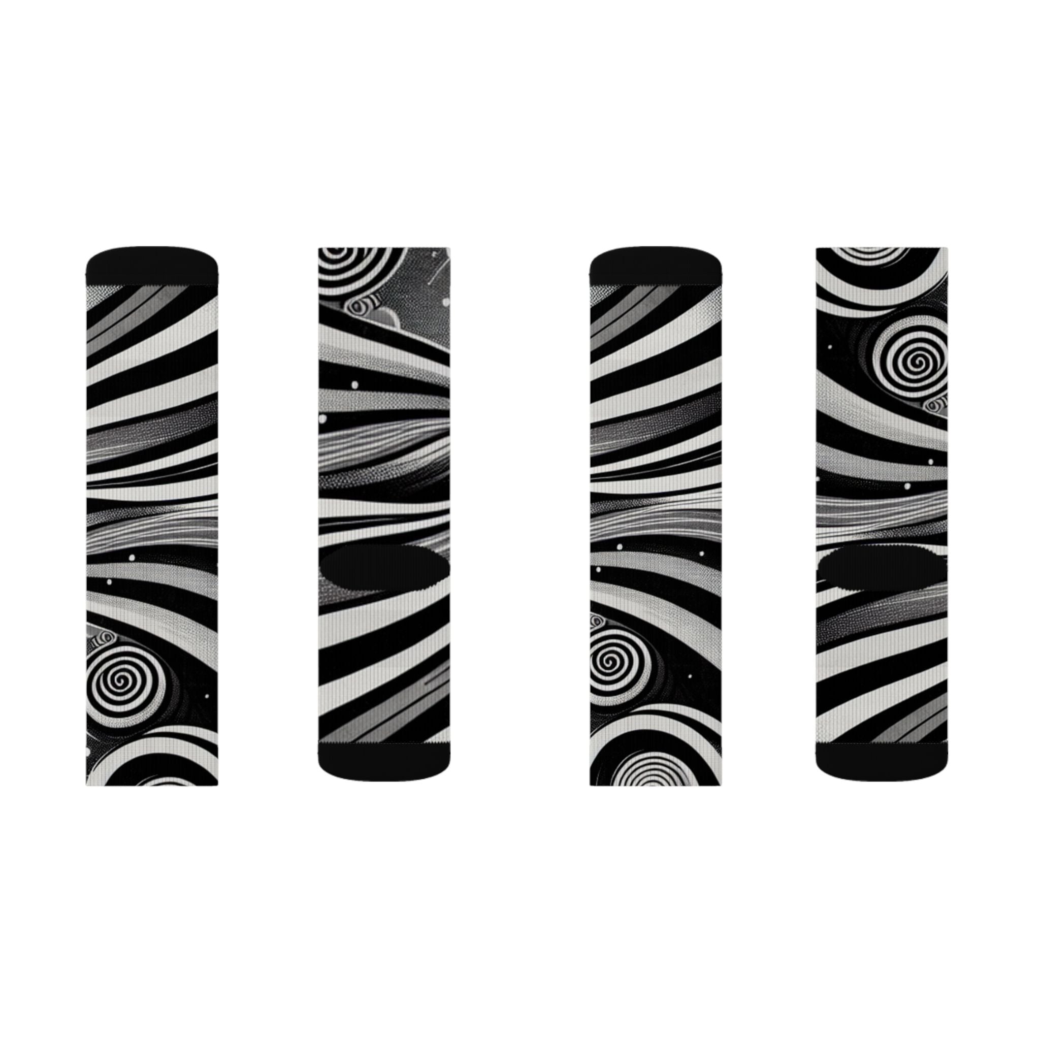 Blaq Stars- Socks, Unique Sublimation Socks for Astronomers, Gift for Space Lovers, Black and White Starry Design, Stylish [...]