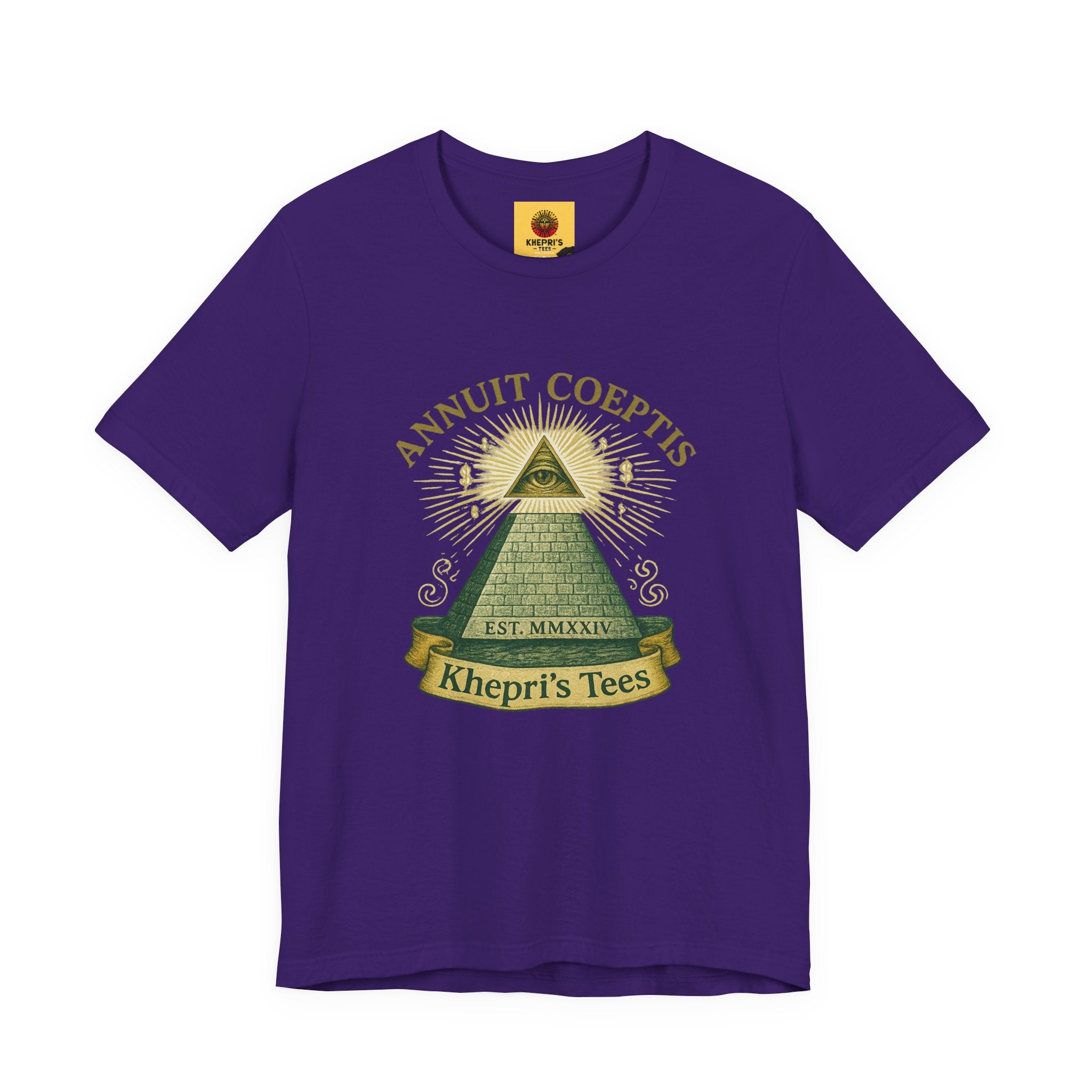 Sun God Money Graphic Tee — Dollar Bill Inspired Design