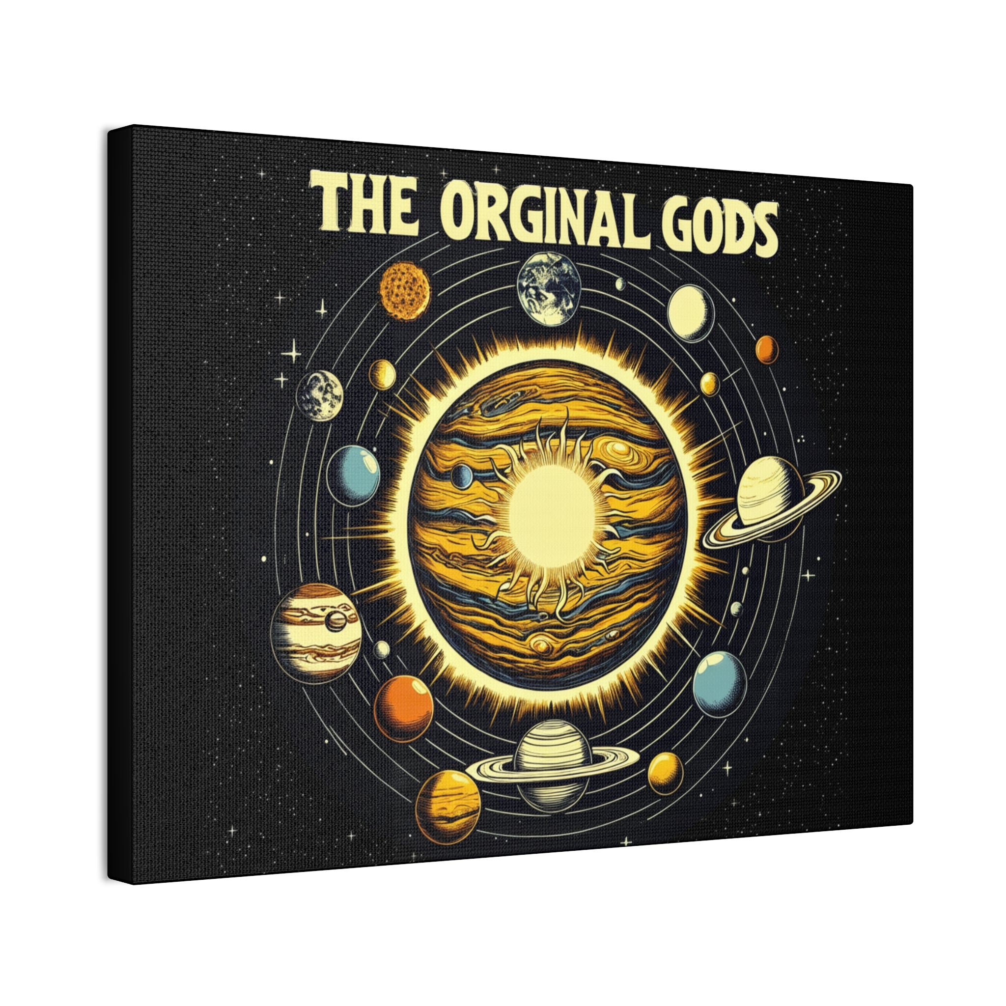 "The Original Gods" Canvas Wall Art — Classic Planetary Picture