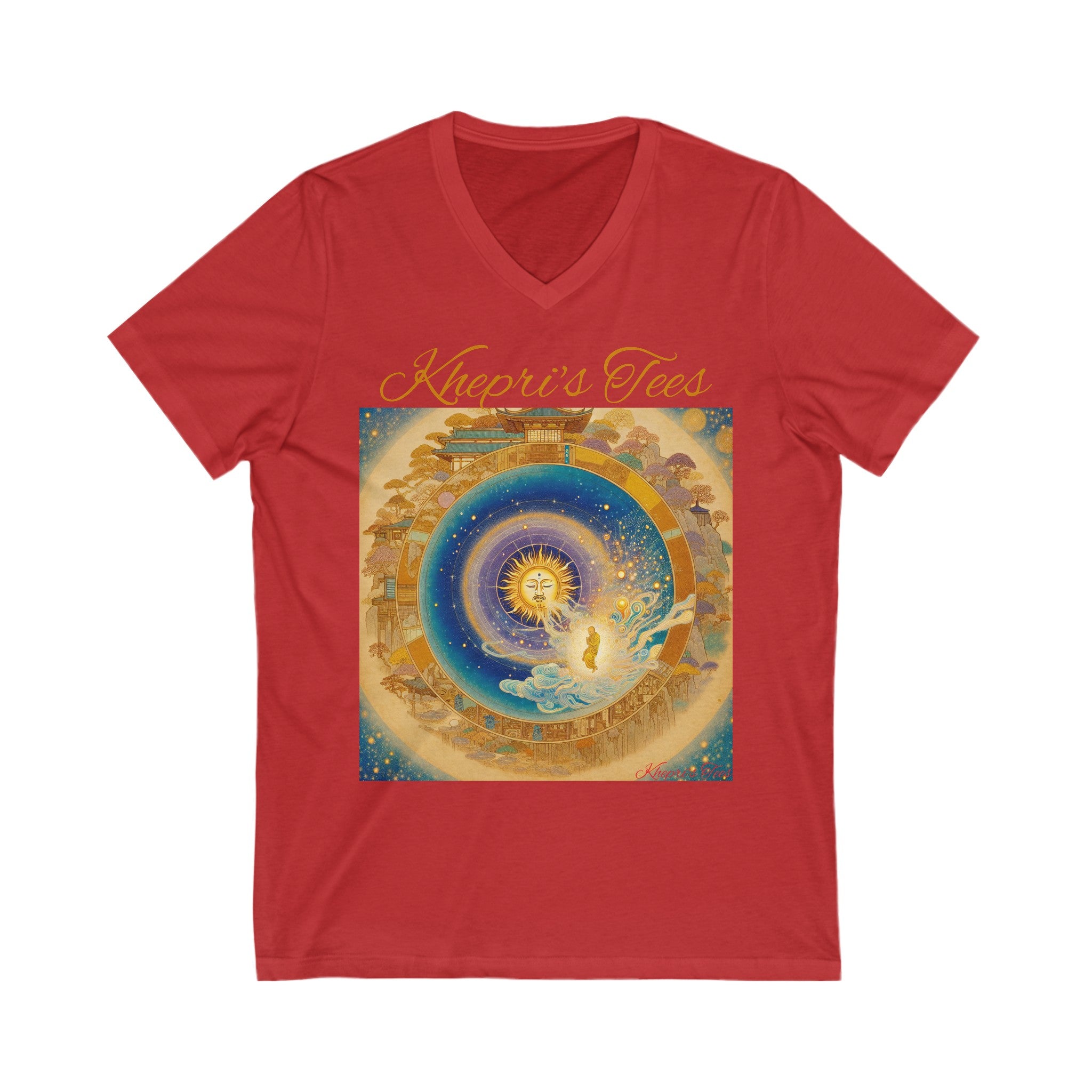 Portal For Souls-Unisex Jersey Short Sleeve V-Neck Tee