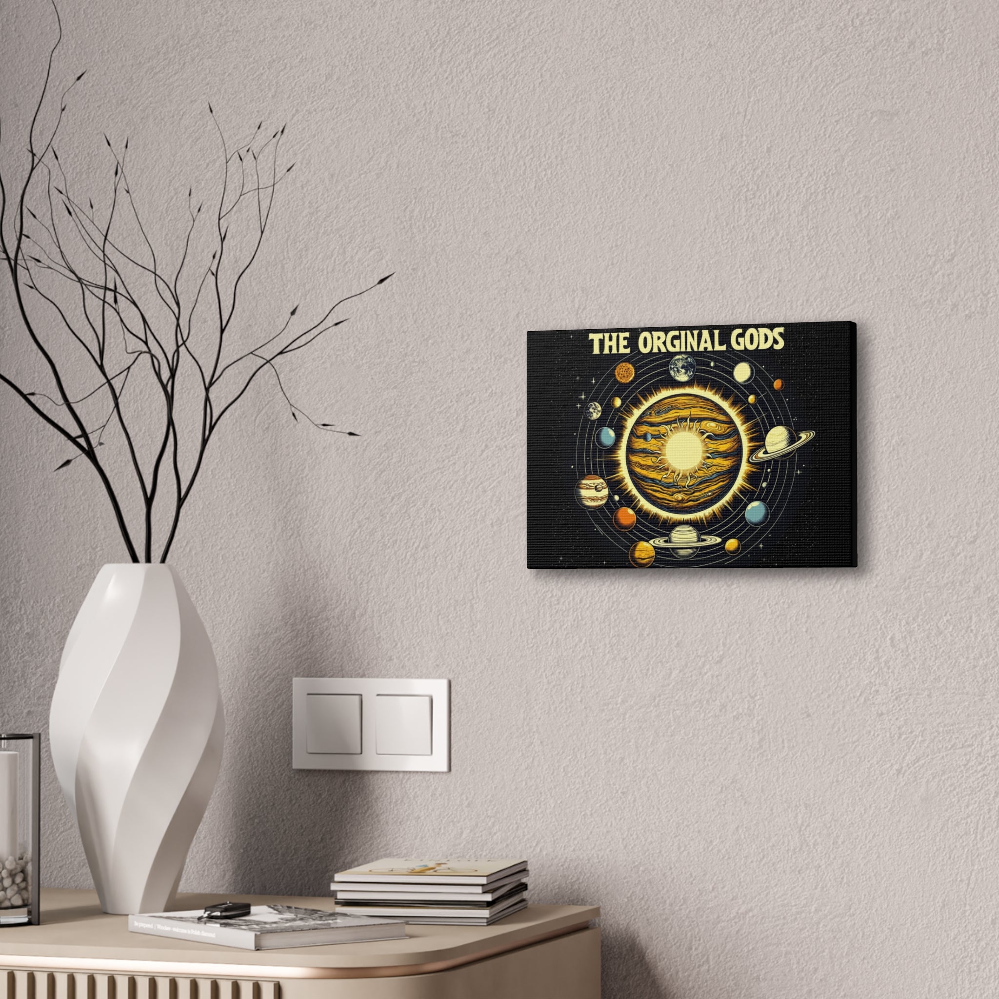 "The Original Gods" Canvas Wall Art — Classic Planetary Picture