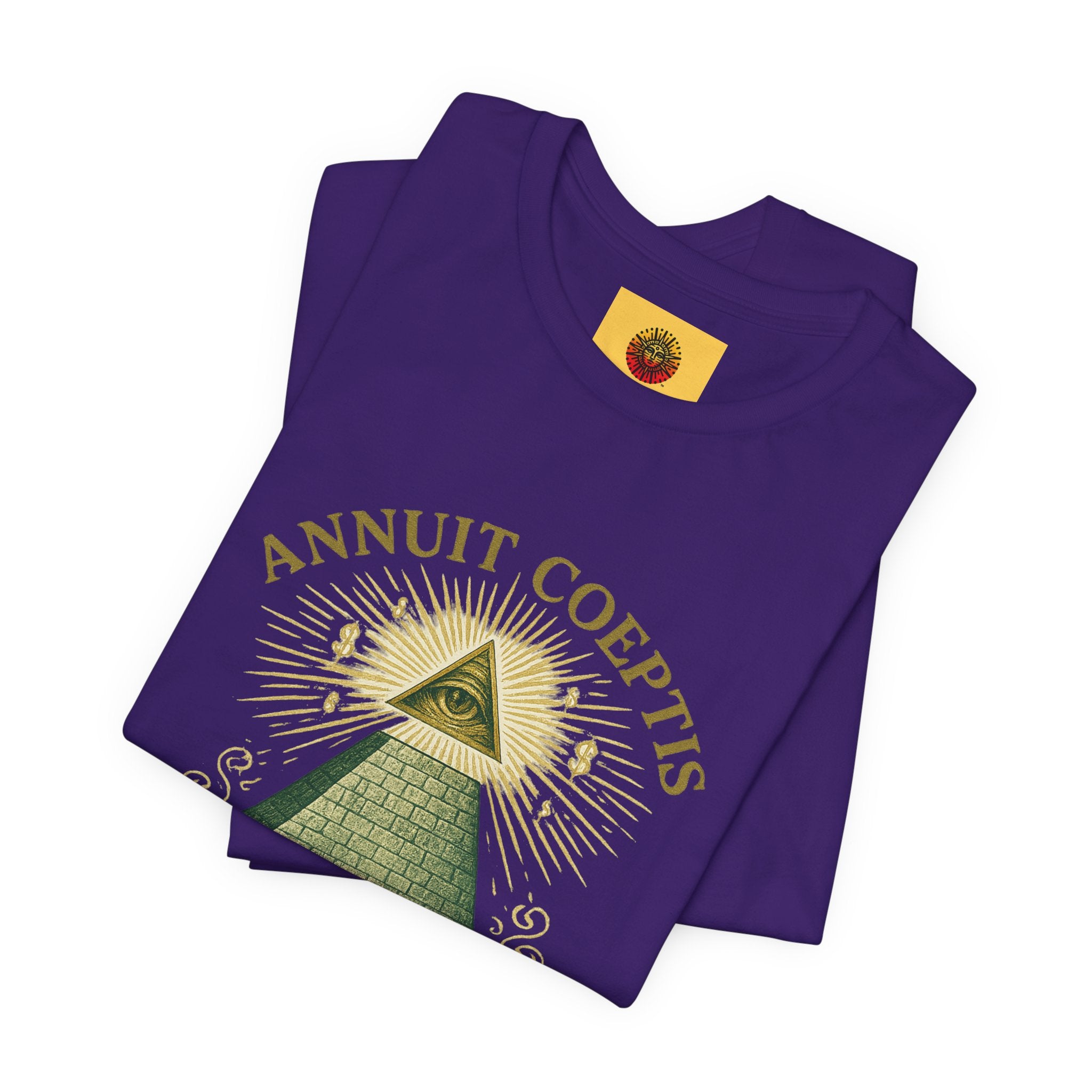 Sun God Money Graphic Tee — Dollar Bill Inspired Design