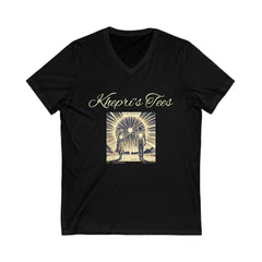 We Are Connected-Unisex Jersey Short Sleeve V-Neck Tee