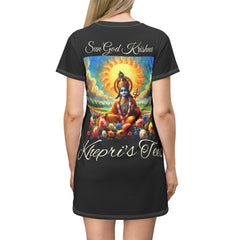 Sun God Krishna-T-Shirt Dress