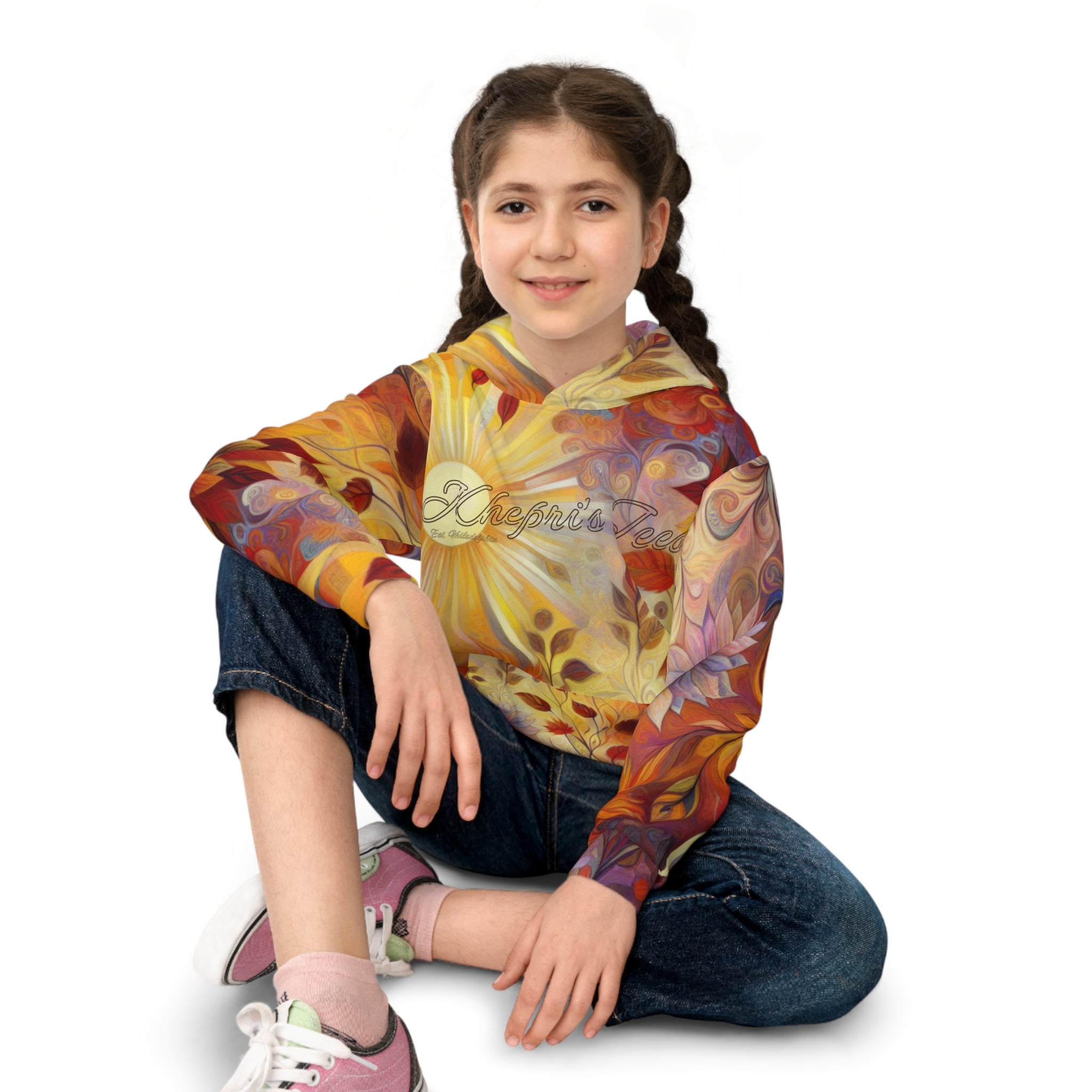 Fall Sun-Children's Hoodie for Trendy Kids - Wear as a Top or Jacket